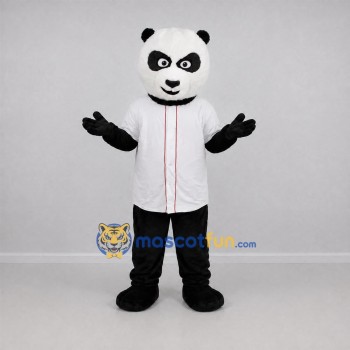 Custom Black and White Panda Mascot Costume Adult Full Body Suit for School Events Custom Black and White Panda Mascot Costume Adult Full Body Suit for School Events