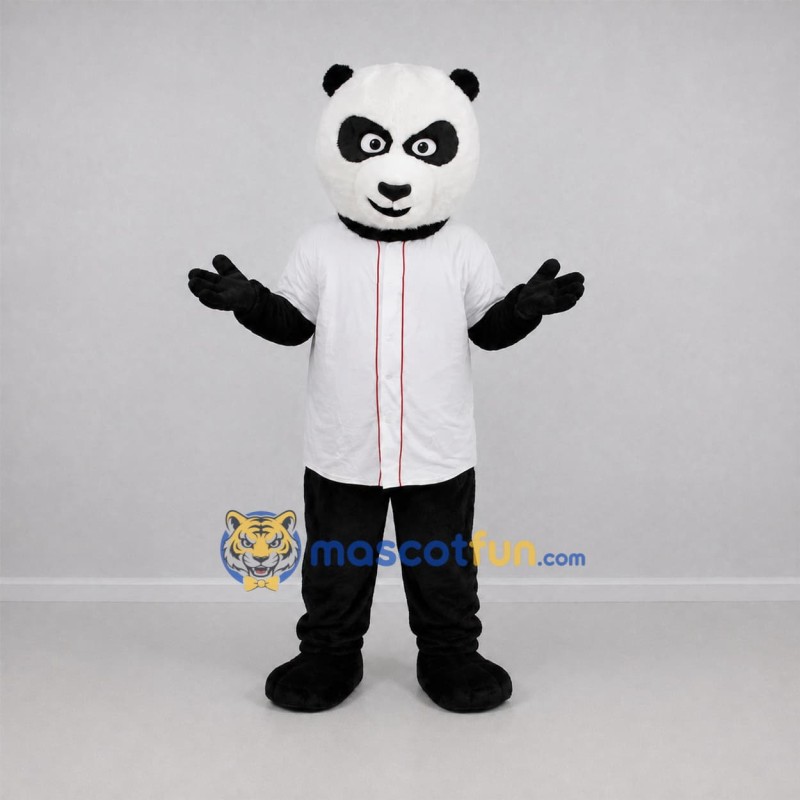 Custom Black and White Panda Mascot Costume Adult Full Body Suit for School Events Custom Black and White Panda Mascot Costume Adult Full Body Suit for School Events