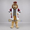 Custom Tan and Red Lion King Mascot Costume Adult Full Body Suit for Stage Performances Custom Tan and Red Lion King Mascot Costume Adult Full Body Suit for Stage Performances