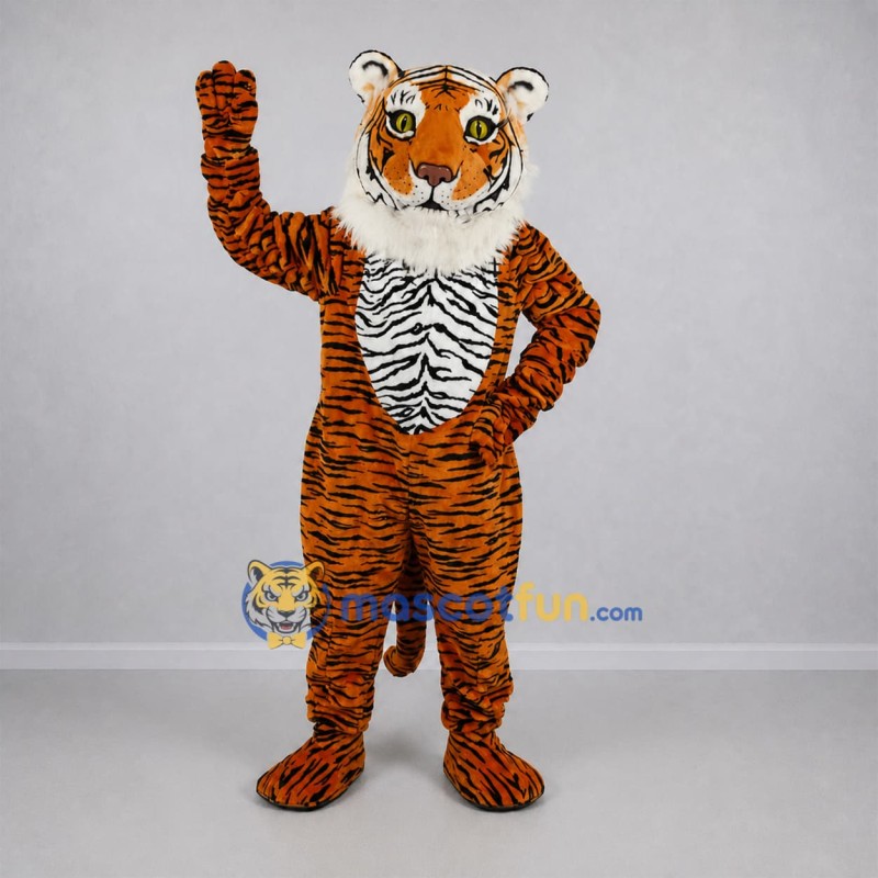 Custom Orange and Black Tiger Mascot Costume Adult Full Body Suit for Sports Events Custom Orange and Black Tiger Mascot Costume Adult Full Body Suit for Sports Events