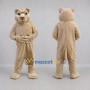 Custom Tan Cougar Mascot Costume Adult Full Body Suit for Sports Events