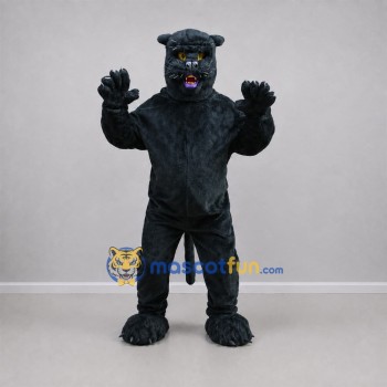 Custom Black Panther Mascot Costume Adult Full Body Suit for Sports Events