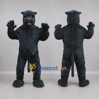 Custom Black Panther Mascot Costume Adult Full Body Suit for Sports Events
