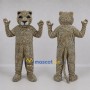 Custom Tan and Black Leopard Mascot Costume Adult Full Body Suit for Wildlife Events