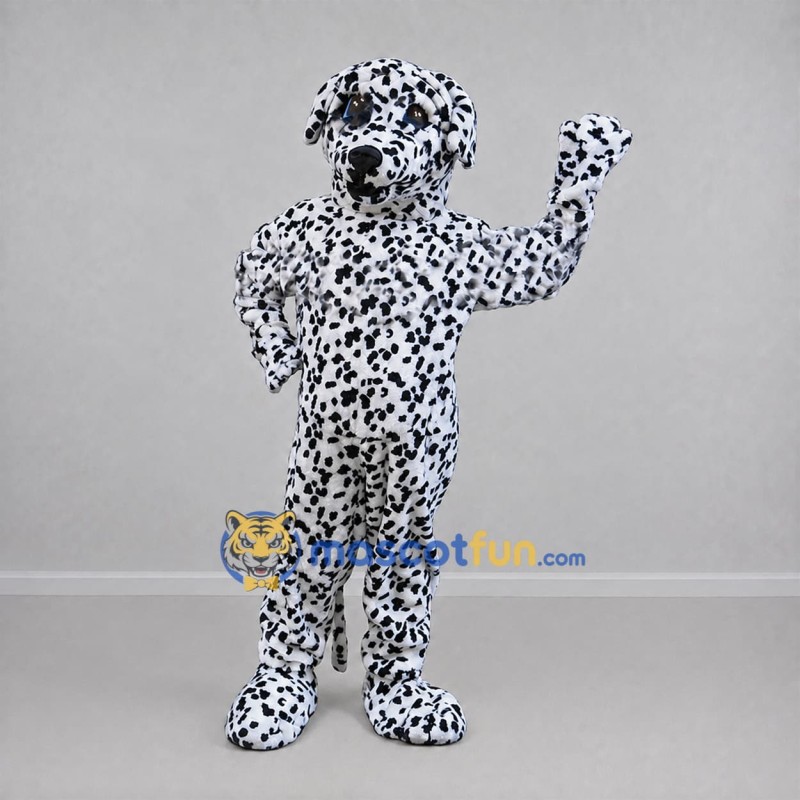 Custom Black and White Dalmatian Dog Mascot Costume Adult Full Body Suit for Pet Events Custom Black and White Dalmatian Dog Mascot Costume Adult Full Body Suit for Pet Events