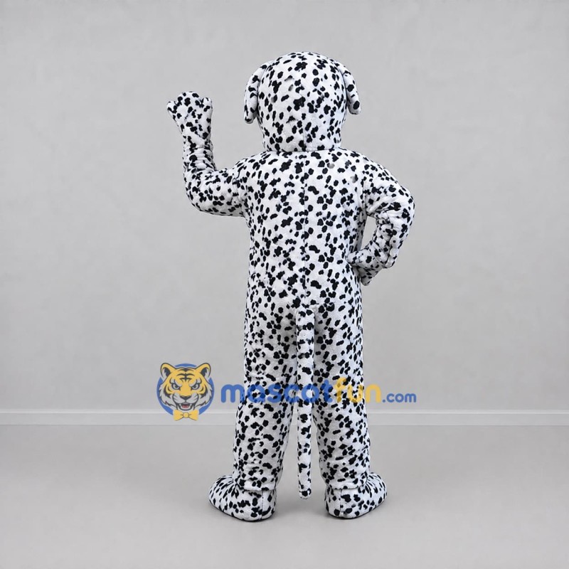 Custom Black and White Dalmatian Dog Mascot Costume Adult Full Body Suit for Pet Events Custom Black and White Dalmatian Dog Mascot Costume Adult Full Body Suit for Pet Events