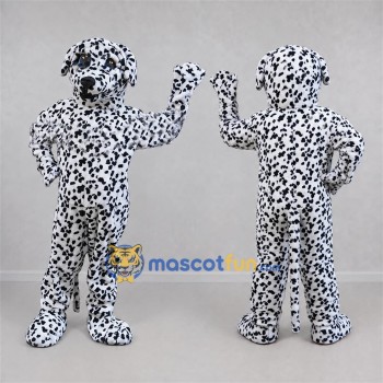 Custom Black and White Dalmatian Dog Mascot Costume Adult Full Body Suit for Pet Events