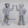 Custom Black and White Dalmatian Dog Mascot Costume Adult Full Body Suit for Pet Events