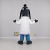Custom Black and White Doctor Dog Mascot Costume Adult Full Body Suit for Health Events Custom Black and White Doctor Dog Mascot Costume Adult Full Body Suit for Health Events