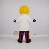 Custom Yellow and White Scientist Mascot Costume Adult Full Body Suit for Science Events Custom Yellow and White Scientist Mascot Costume Adult Full Body Suit for Science Events