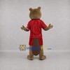 Custom Brown and Red Beaver Mascot Costume Adult Full Body Suit for Sports Events Custom Brown and Red Beaver Mascot Costume Adult Full Body Suit for Sports Events