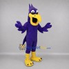 Custom Purple and Yellow Bird Mascot Costume Adult Full Body Suit for School Events
