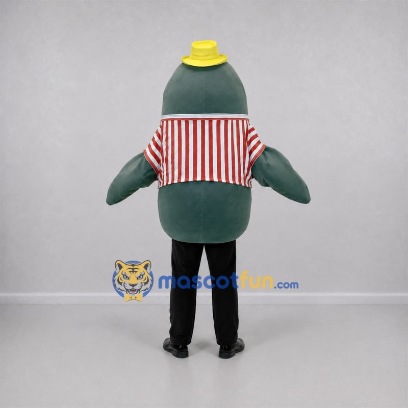 Custom Gray and Red Sea Animal Mascot Costume Adult Full Body Suit for Aquarium Events Custom Gray and Red Sea Animal Mascot Costume Adult Full Body Suit for Aquarium Events