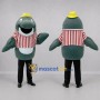 Custom Gray and Red Sea Animal Mascot Costume Adult Full Body Suit for Aquarium Events