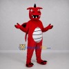Custom Red and White Dragon Mascot Costume Adult Full Body Suit for Fantasy Events Custom Red and White Dragon Mascot Costume Adult Full Body Suit for Fantasy Events