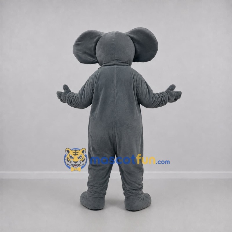 Custom Gray Elephant Mascot Costume Adult Full Body Suit for Wildlife Events Custom Gray Elephant Mascot Costume Adult Full Body Suit for Wildlife Events