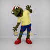 Custom Green and Yellow Frog Mascot Costume Adult Full Body Suit for School Events Custom Green and Yellow Frog Mascot Costume Adult Full Body Suit for School Events
