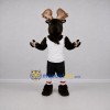 Custom Brown and White Moose Mascot Costume Adult Full Body Suit for Sports Events Custom Brown and White Moose Mascot Costume Adult Full Body Suit for Sports Events