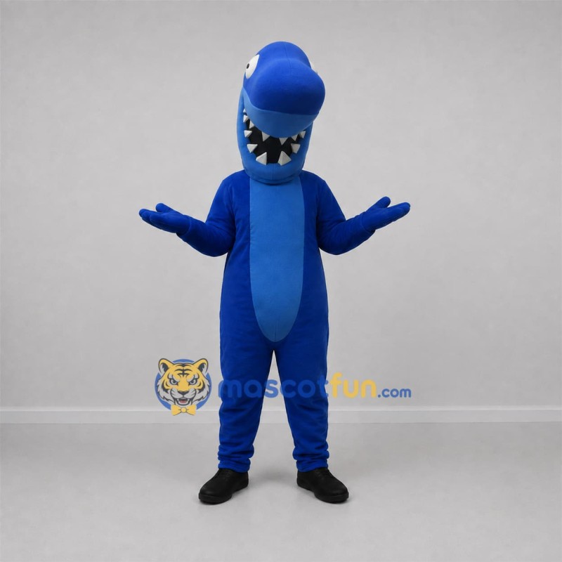 Custom Blue Shark Mascot Costume Adult Full Body Suit for Aquarium Events Custom Blue Shark Mascot Costume Adult Full Body Suit for Aquarium Events