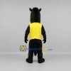 Custom Black and Yellow Horse Mascot Costume Adult Full Body Suit for Equestrian Events Custom Black and Yellow Horse Mascot Costume Adult Full Body Suit for Equestrian Events
