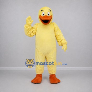 Custom Yellow and Orange Duck Mascot Costume Adult Full Body Suit for Farm Events