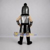 Custom Silver and Black Knight Mascot Costume Adult Full Body Suit for Medieval Events Custom Silver and Black Knight Mascot Costume Adult Full Body Suit for Medieval Events