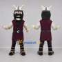 Custom Burgundy and Black Viking Mascot Costume Adult Full Body Suit for Medieval Events
