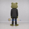 Custom Green and Black Frog Mascot Costume Adult Full Body Suit for Stage Performances Custom Green and Black Frog Mascot Costume Adult Full Body Suit for Stage Performances