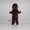 Custom Brown and White Monkey Mascot Costume Adult Full Body Suit for Jungle Parties Custom Brown and White Monkey Mascot Costume Adult Full Body Suit for Jungle Parties