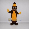 Custom Brown and Yellow Groundhog Mascot Costume Adult Full Body Suit for Winter Events Custom Brown and Yellow Groundhog Mascot Costume Adult Full Body Suit for Winter Events