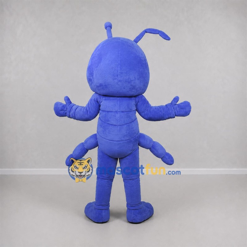 Custom Blue Ant Mascot Costume Adult Full Body Suit for Science Events Custom Blue Ant Mascot Costume Adult Full Body Suit for Science Events