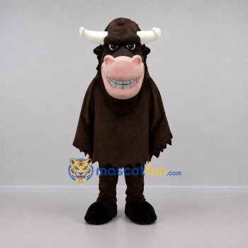 Custom Brown Bull Mascot Costume Adult Full Body Suit for Farm Events Custom Brown Bull Mascot Costume Adult Full Body Suit for Farm Events