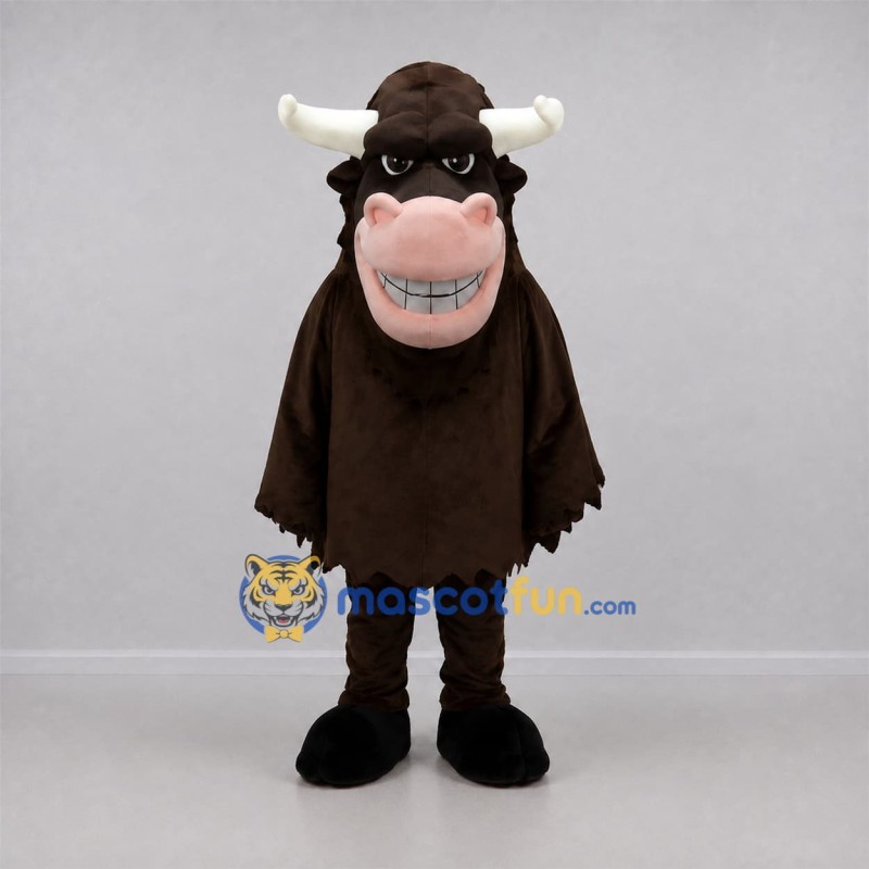 Custom Brown Bull Mascot Costume Adult Full Body Suit for Farm Events Custom Brown Bull Mascot Costume Adult Full Body Suit for Farm Events