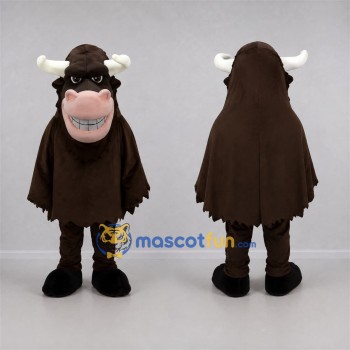 Custom Brown Bull Mascot Costume Adult Full Body Suit for Farm Events