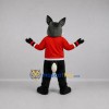 Custom Gray and Red Fox Mascot Costume Adult Full Body Suit for School Events Custom Gray and Red Fox Mascot Costume Adult Full Body Suit for School Events