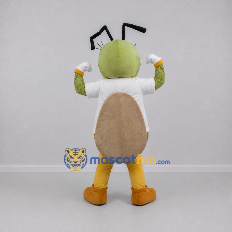 Custom Green and Yellow Insect Mascot Costume Adult Full Body Suit for Science Events Custom Green and Yellow Insect Mascot Costume Adult Full Body Suit for Science Events