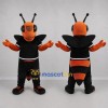 Custom Orange and Black Wasp Mascot Costume Adult Full Body Suit for Sports Events Custom Orange and Black Wasp Mascot Costume Adult Full Body Suit for Sports Events