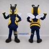 Custom Yellow and Navy Blue Hornet Mascot Costume Adult Full Body Suit for Sports Events Custom Yellow and Navy Blue Hornet Mascot Costume Adult Full Body Suit for Sports Events