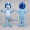 Custom Light Blue Lion Mascot Costume Adult Full Body Suit for School Events Custom Light Blue Lion Mascot Costume Adult Full Body Suit for School Events