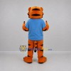 Custom Orange and Blue Tiger Mascot Costume Adult Full Body Suit for Sports Events Custom Orange and Blue Tiger Mascot Costume Adult Full Body Suit for Sports Events