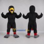 Custom Black and Yellow Bird Mascot Costume Adult Full Body Suit for School Events