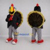 Custom Brown and Black Turkey Mascot Costume Adult Full Body Suit for Thanksgiving Events Custom Brown and Black Turkey Mascot Costume Adult Full Body Suit for Thanksgiving Events