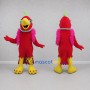 Custom Red and Yellow Parrot Mascot Costume Adult Full Body Suit for Tropical Parties