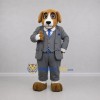 Custom Brown and Gray Dog Mascot Costume Adult Full Body Suit for Business Events Custom Brown and Gray Dog Mascot Costume Adult Full Body Suit for Business Events