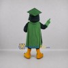 Custom Green and White Graduate Owl Mascot Costume Adult Full Body Suit for Graduation Events Custom Green and White Graduate Owl Mascot Costume Adult Full Body Suit for Graduation Events