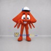 Custom Orange Squid Mascot Costume Adult Full Body Suit for Ocean Events Custom Orange Squid Mascot Costume Adult Full Body Suit for Ocean Events