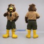 Custom Brown and Tan Ranger Owl Mascot Costume Adult Full Body Suit for Nature Events