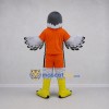 Custom Gray and Orange Falcon Mascot Costume Adult Full Body Suit for Sports Events Custom Gray and Orange Falcon Mascot Costume Adult Full Body Suit for Sports Events