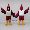 Custom Burgundy and Black Cardinal Bird Mascot Costume Adult Full Body Suit for Sports Events