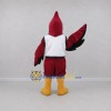Custom Burgundy and Black Cardinal Bird Mascot Costume Adult Full Body Suit for Sports Events